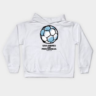 San Andrés and Providencia Football Country Flag Kids Hoodie